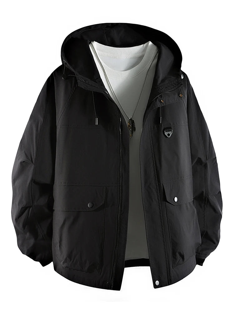 Męska kurtka outdoor z kapturem – wodoodporna i wiatroszczelna