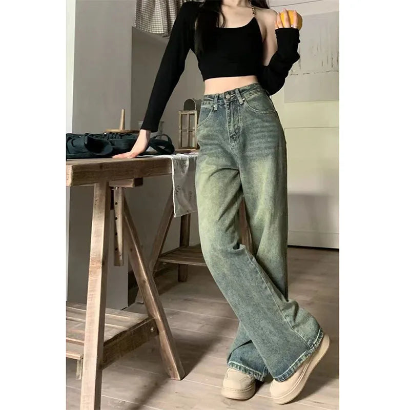 Damskie Jeansy Baggy w stylu Vintage
