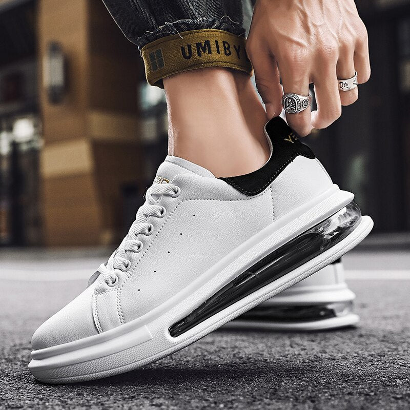 Nowoczesne Sportowe Buty Męskie Sneakersy z Amortyzującą Wysoką Podeszwą