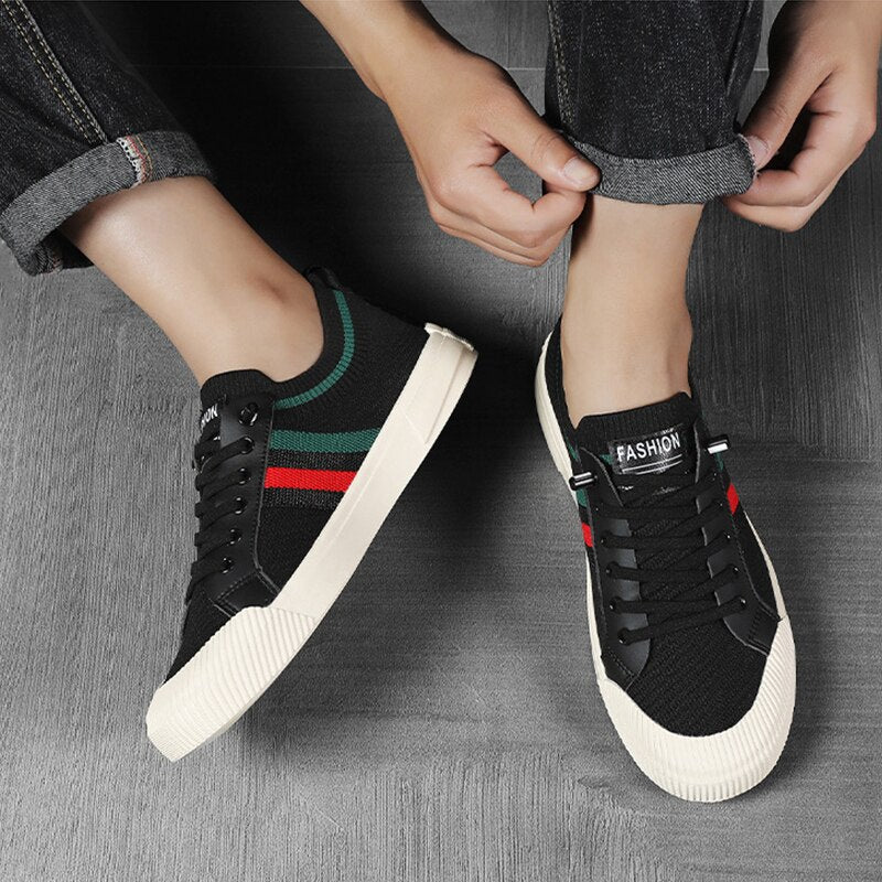 Lekkie trampki męskie z siateczki