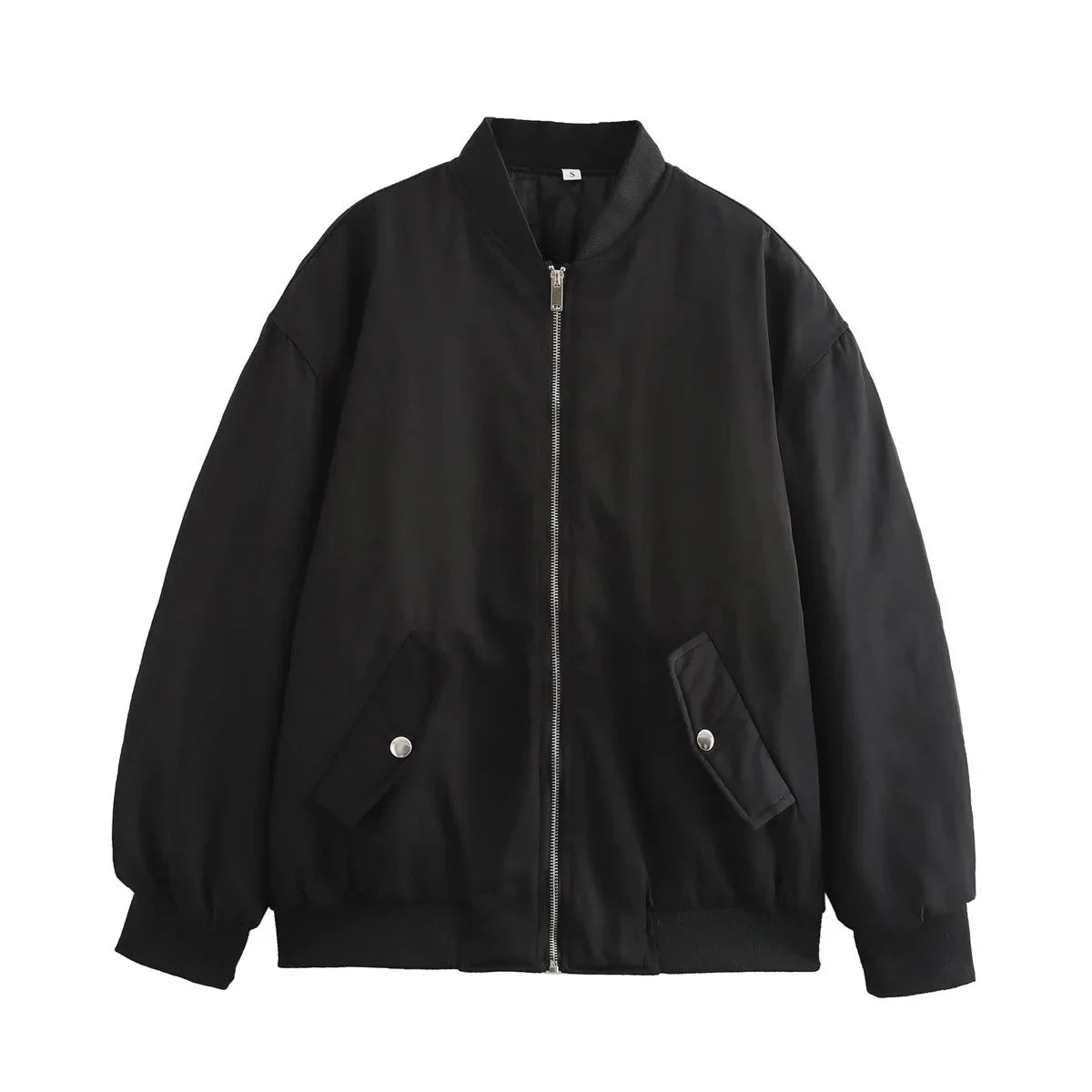 Damska oversize pikowana kurtka bomberka