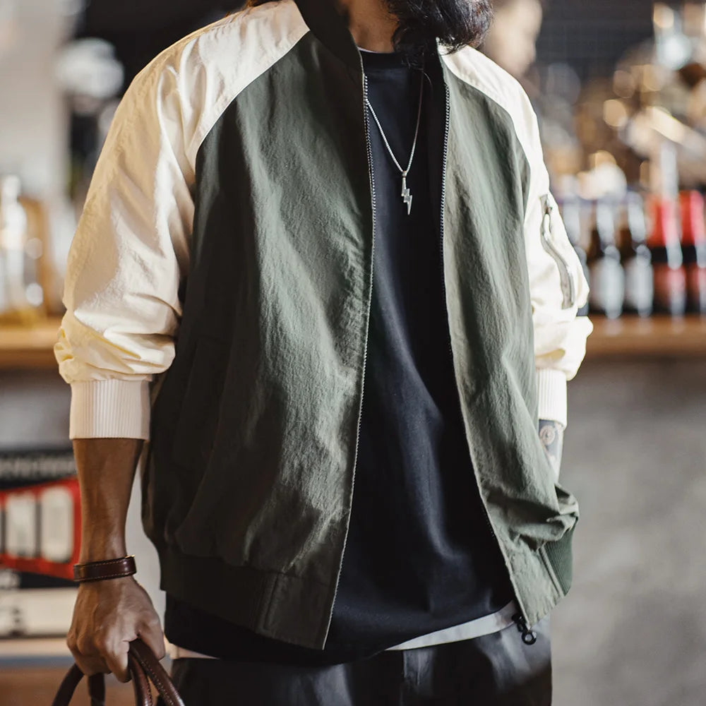 Męska kurtka bomberka dwukolorowa – lekka i stylowa na sezon przejściowy