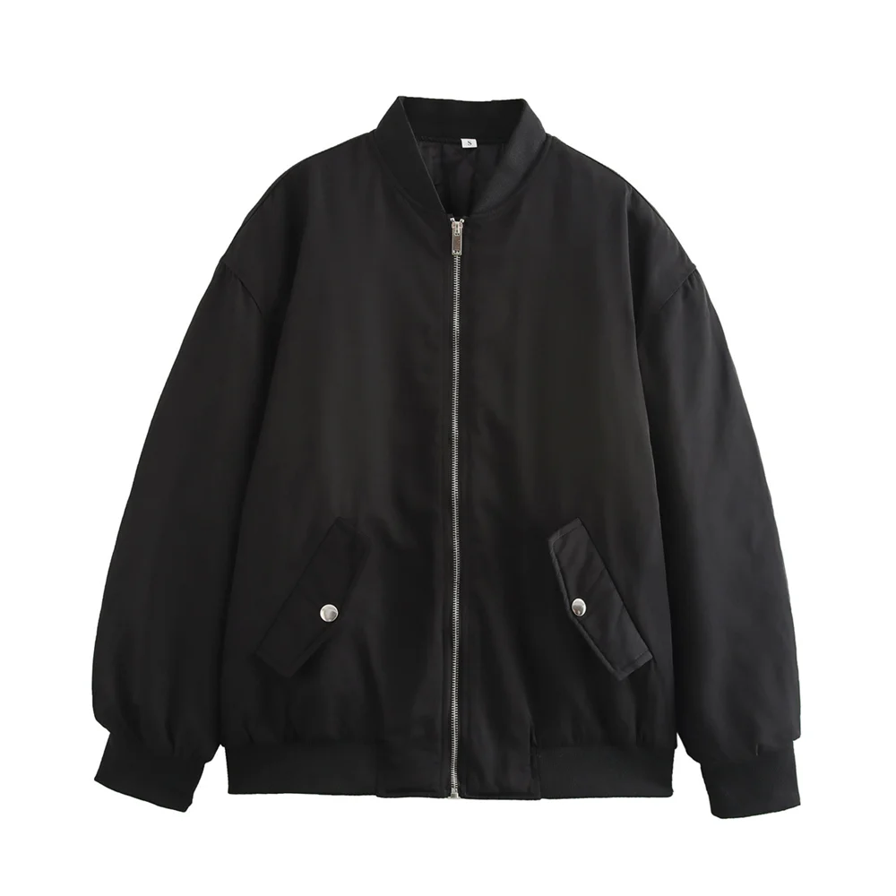 Damska kurtka bomber oversize – modna kurtka pikowana na jesień i zimę