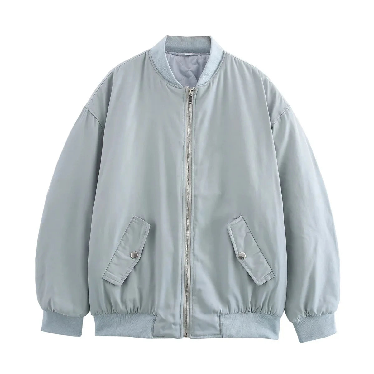 Damska oversize pikowana kurtka bomberka