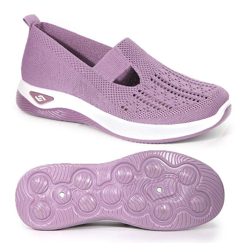 Damskie ortopedyczne buty sportowe z siateczką – lekkie i oddychające