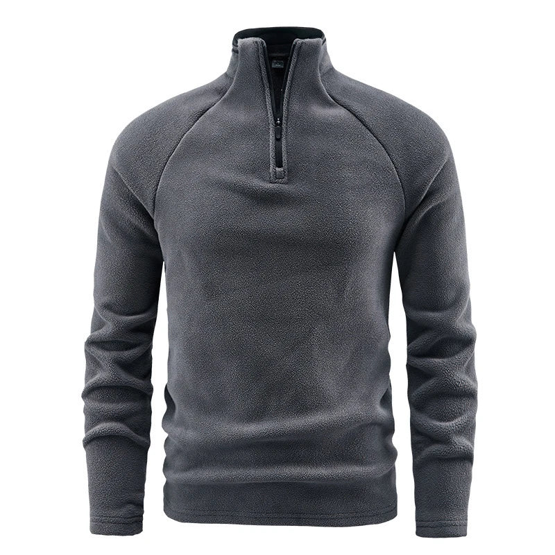 Męska bluza polarowa z zamkiem pod szyją – ciepła i oddychająca