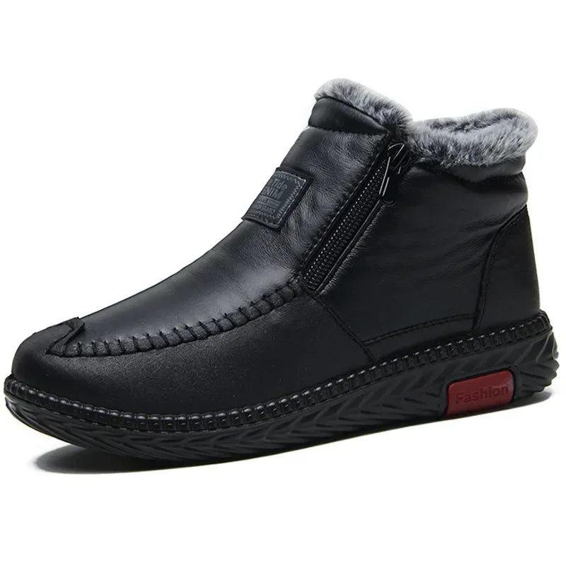 Damskie ocieplane buty zimowe z zamkiem i antypoślizgową podeszwą