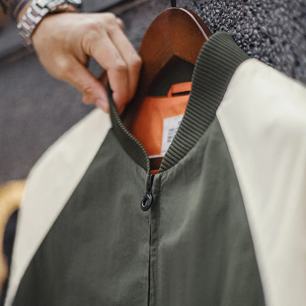 Męska kurtka bomberka dwukolorowa – lekka i stylowa na sezon przejściowy