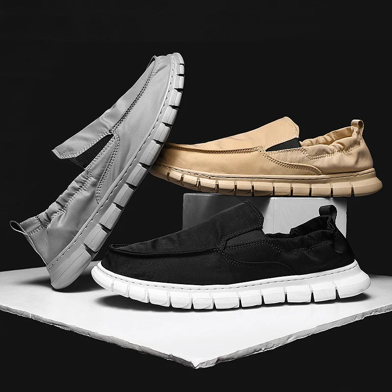 Męskie Ortopedyczne Buty Slip-On z Elastyczną Podeszwą