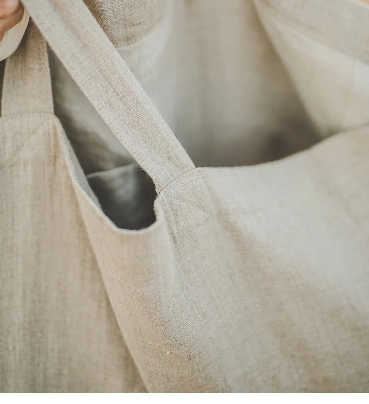 Damska Lniana Torba na Ramię