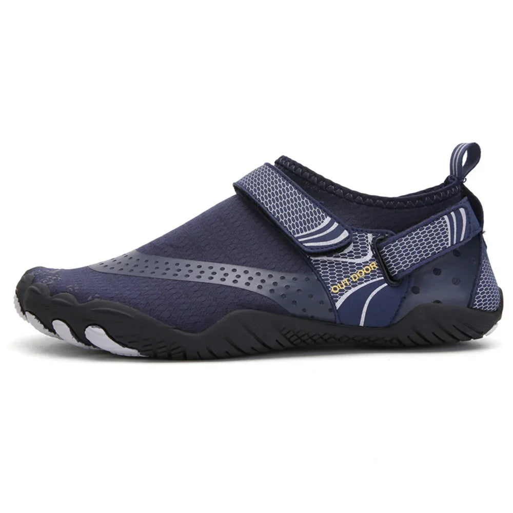 Buty do wody unisex z rzepem i antypoślizgową podeszwą barefoot