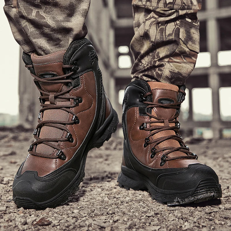 Męskie buty trekkingowe wodoodporne – trapery na zime