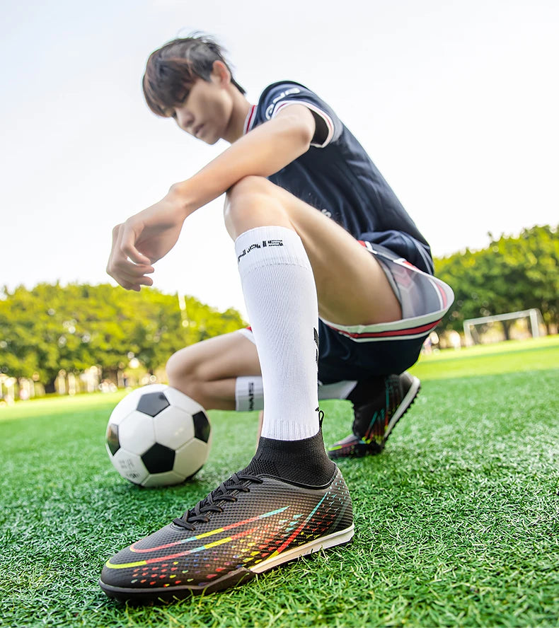 Męskie buty piłkarskie z zaawansowaną technologią cholewki