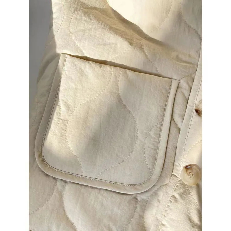 Pikowana damska kamizelka z guzikami