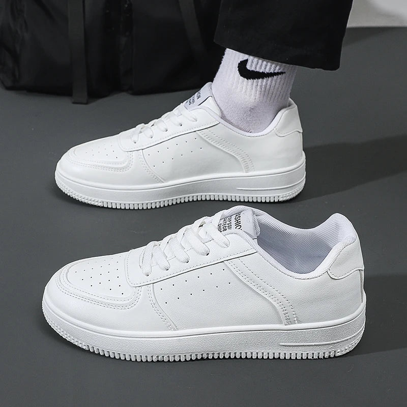 Męskie Klasyczne Sneakersy z Perforacją