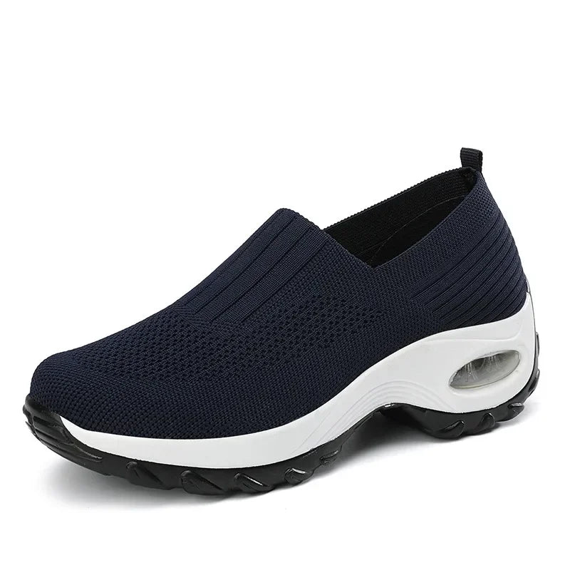 Damskie buty ortopedyczne slip-on z amortyzującą podeszwą powietrzną