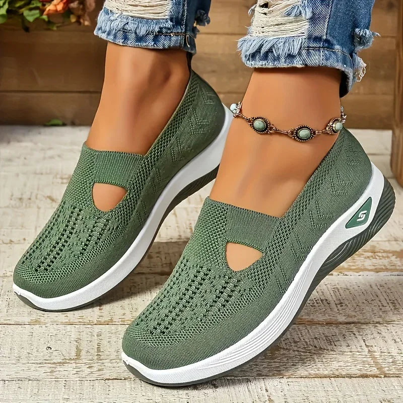 Damskie ortopedyczne buty sportowe z siateczką – lekkie i oddychające