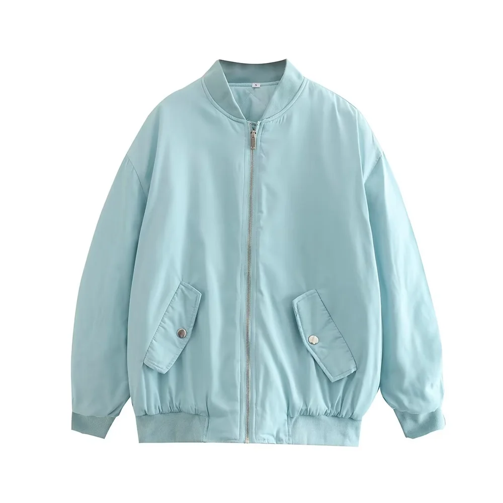 Damska kurtka bomber oversize – modna kurtka pikowana na jesień i zimę
