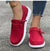 Damskie buty wsuwane z tkaniny – lekkie i wygodne mokasyny na lato