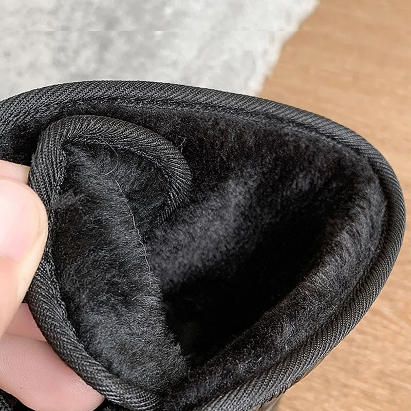 Damskie buty śniegowce ocieplane, wodoodporne, styl sportowo-casual