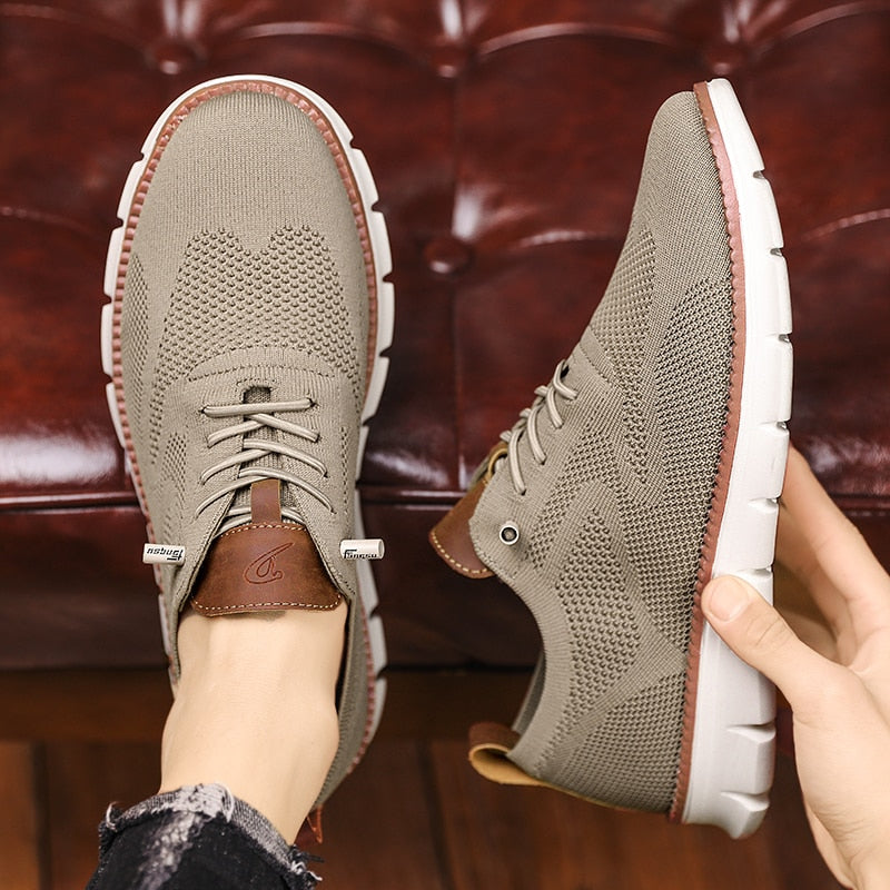 Męskie buty sportowe z oddychającą siateczką