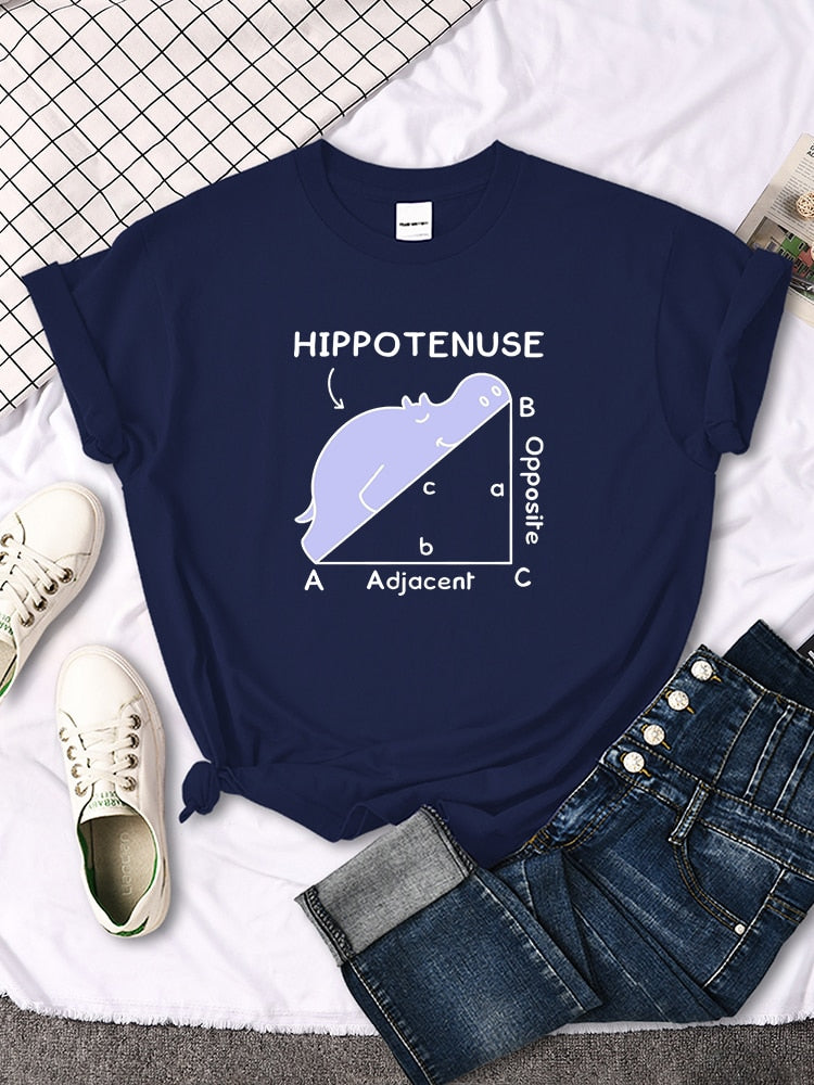 T-shirt "Hippotenuse" z humorem matematycznym