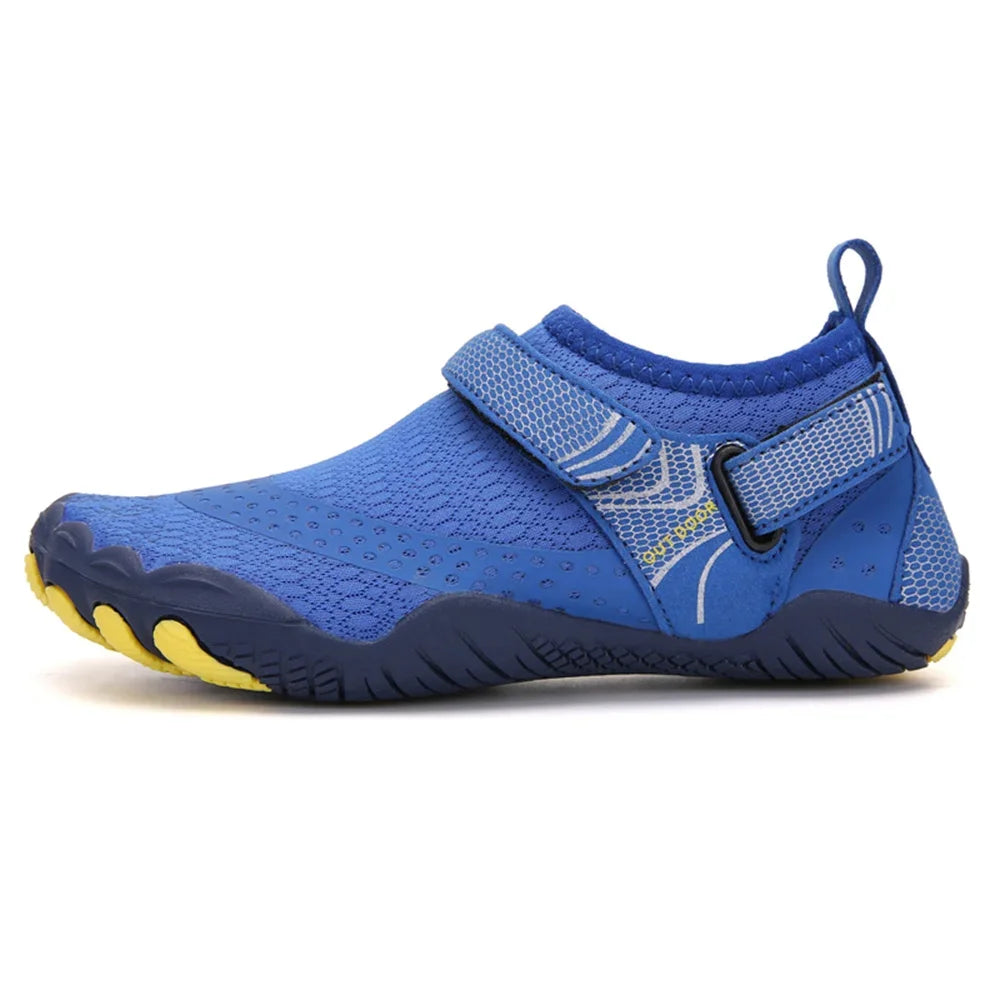 Buty do wody unisex z rzepem i antypoślizgową podeszwą barefoot