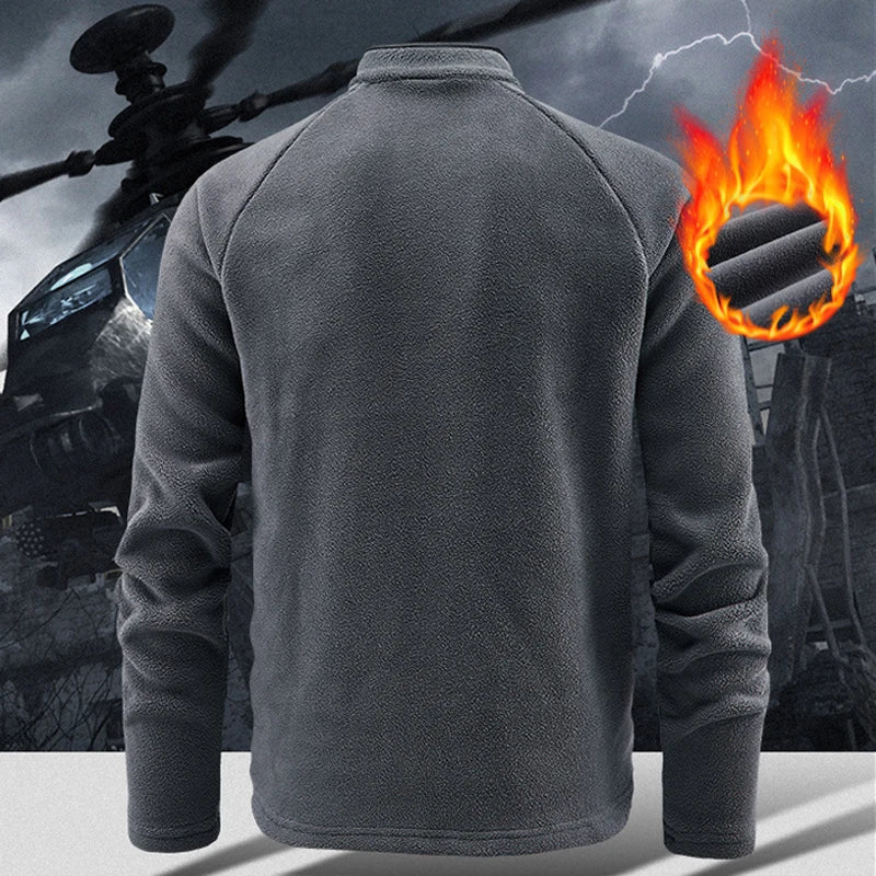 Męska bluza polarowa z zamkiem pod szyją – ciepła i oddychająca