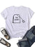 T-shirt "Tea Shirt" z graficznym żartem