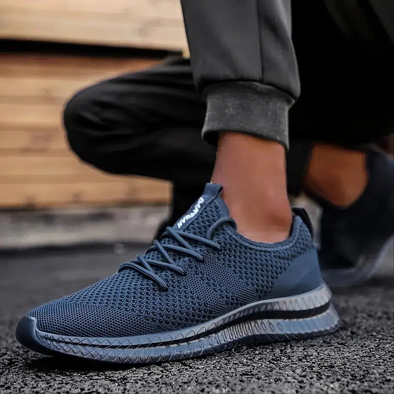 Męskie sportowe buty do biegania i na co dzień – oddychające sneakersy z elastyczną podeszwą