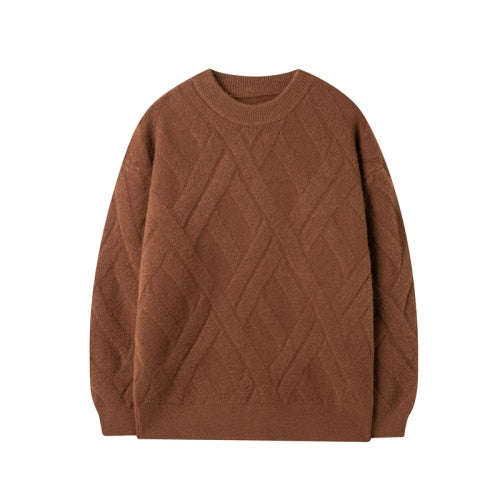 Elegancki Męski Sweter Bluza