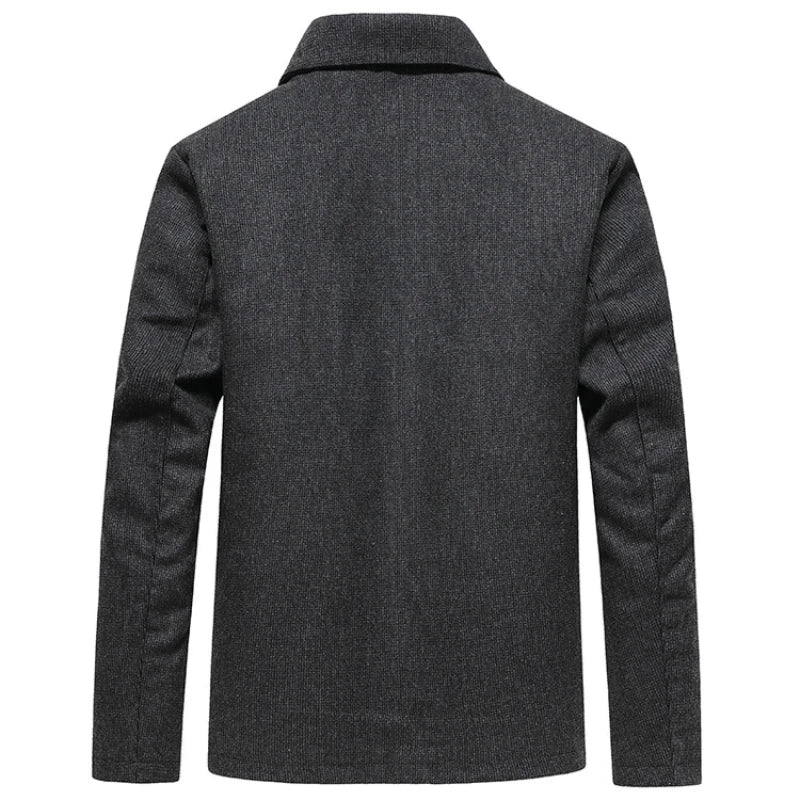 Męska Elegancka Kurtka z Prostym Fasonem