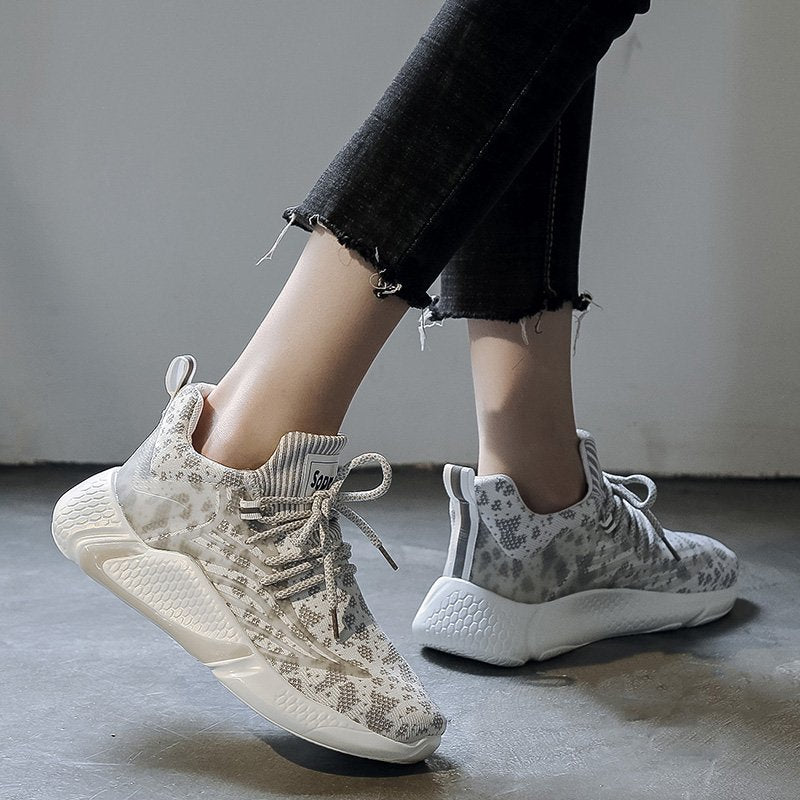 Damskie Sneakersy z Wzorem w Stylu Camo