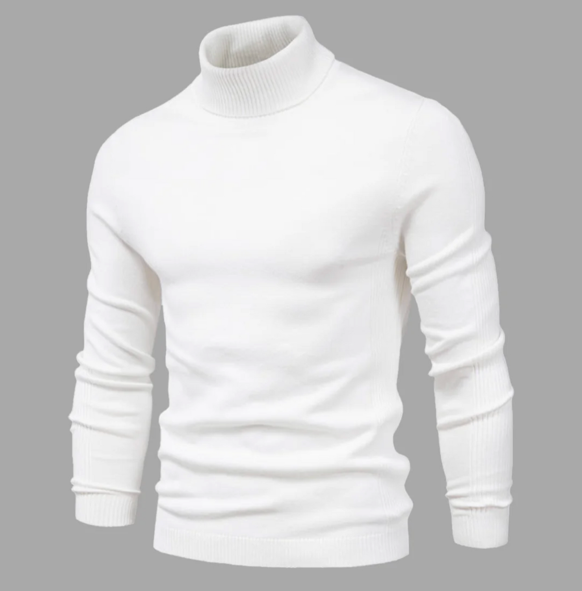 Męski golf bawełniany – elegancki sweter z długim rękawem na jesień i zimę