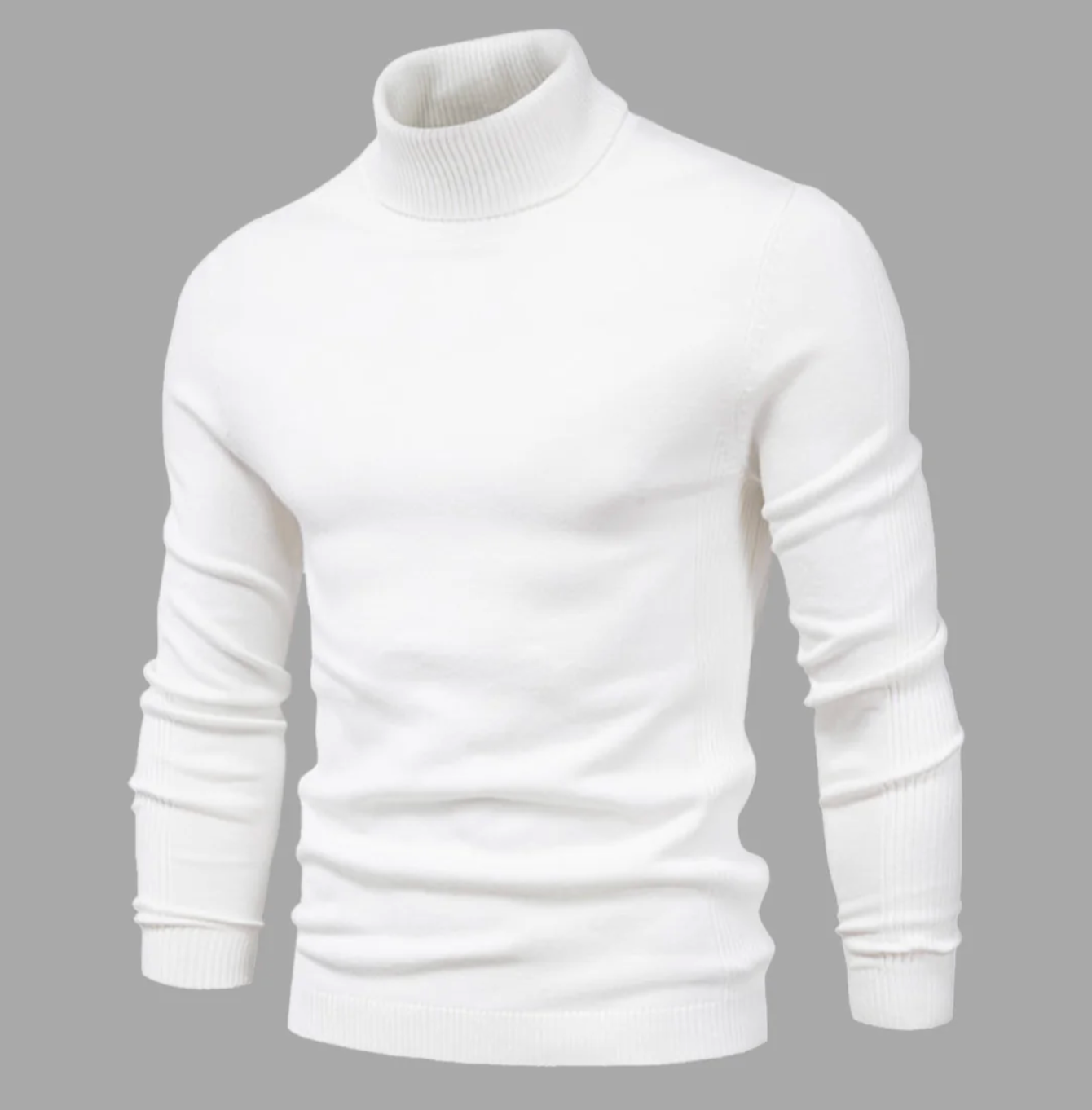 Męski golf bawełniany – elegancki sweter z długim rękawem na jesień i zimę