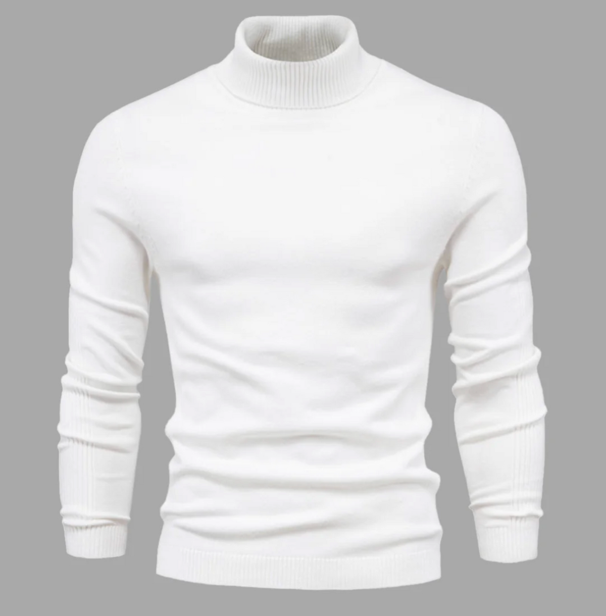 Męski golf bawełniany – elegancki sweter z długim rękawem na jesień i zimę