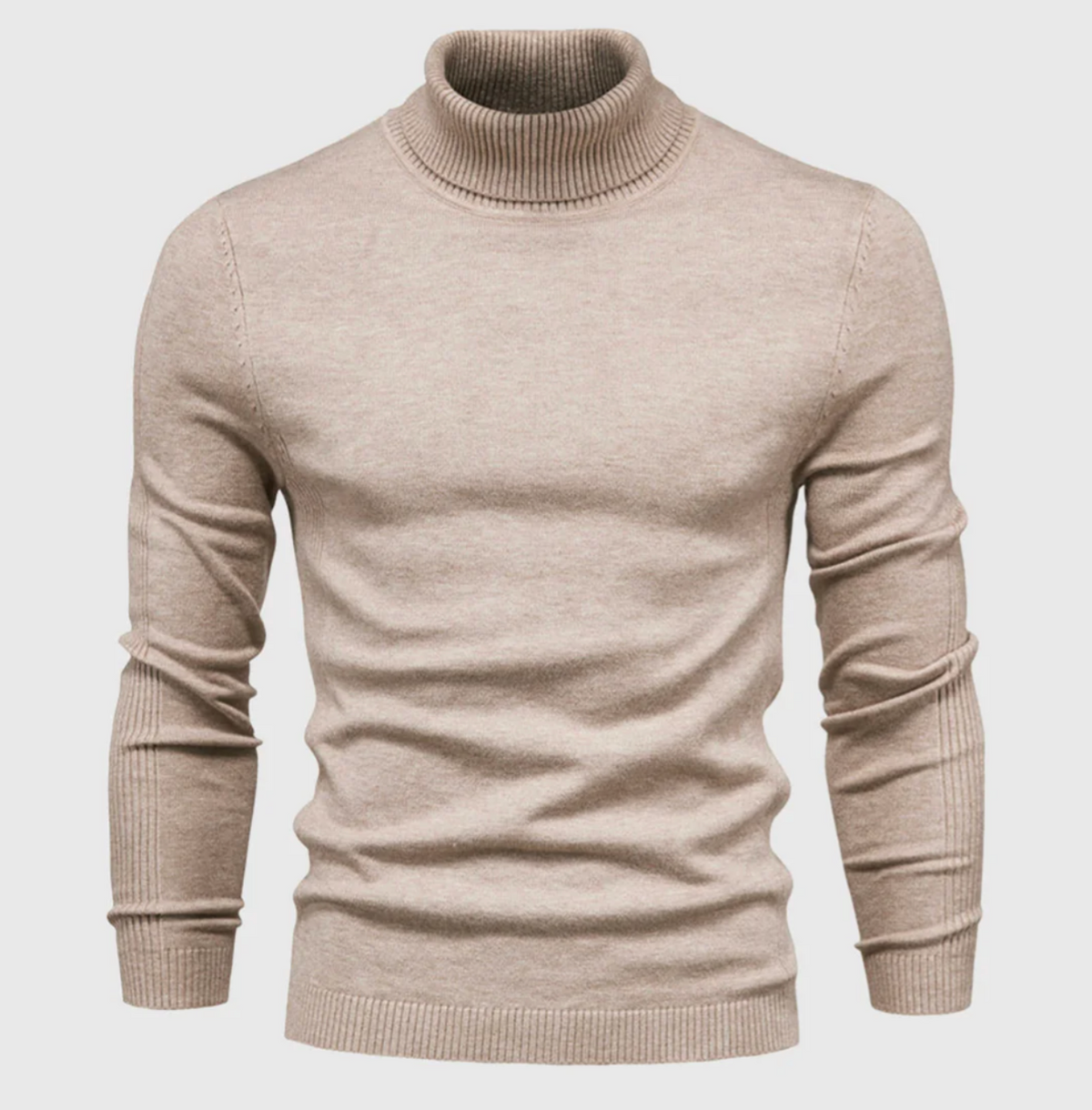 Męski golf bawełniany – elegancki sweter z długim rękawem na jesień i zimę