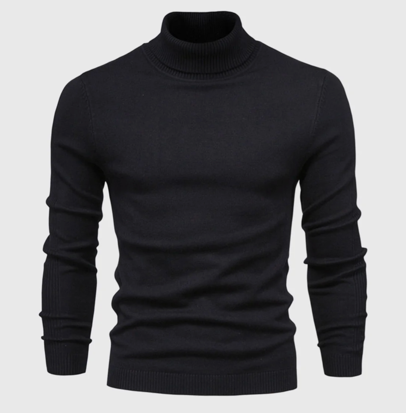 Męski golf bawełniany – elegancki sweter z długim rękawem na jesień i zimę