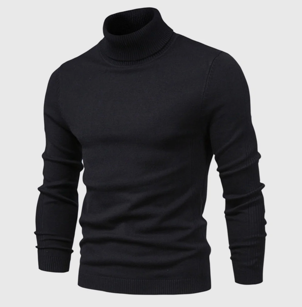 Męski golf bawełniany – elegancki sweter z długim rękawem na jesień i zimę