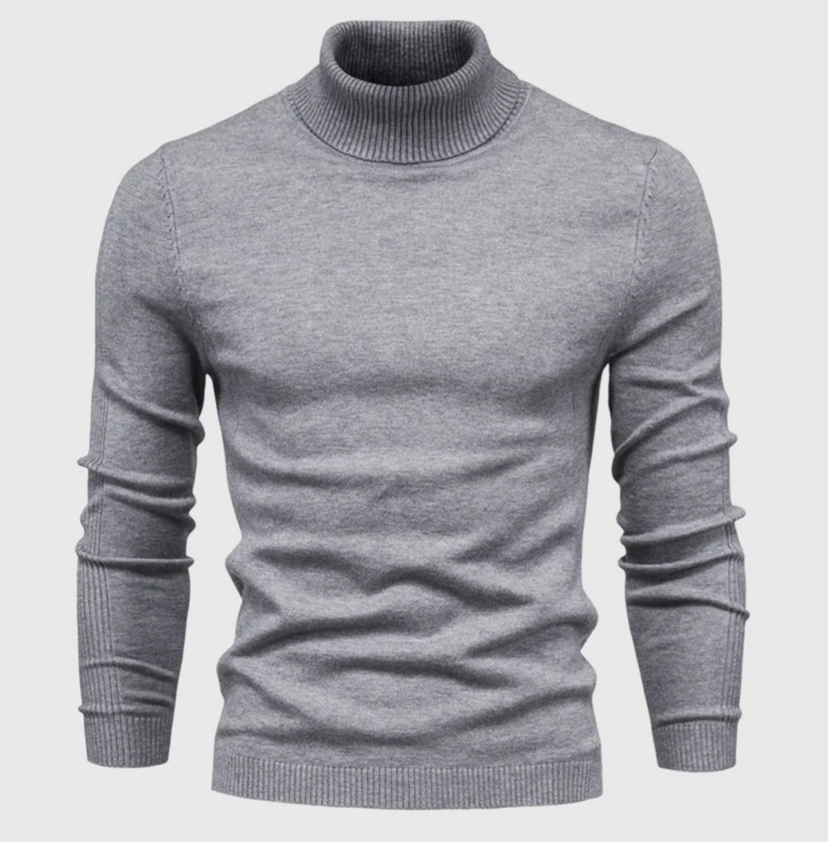 Męski golf bawełniany – elegancki sweter z długim rękawem na jesień i zimę