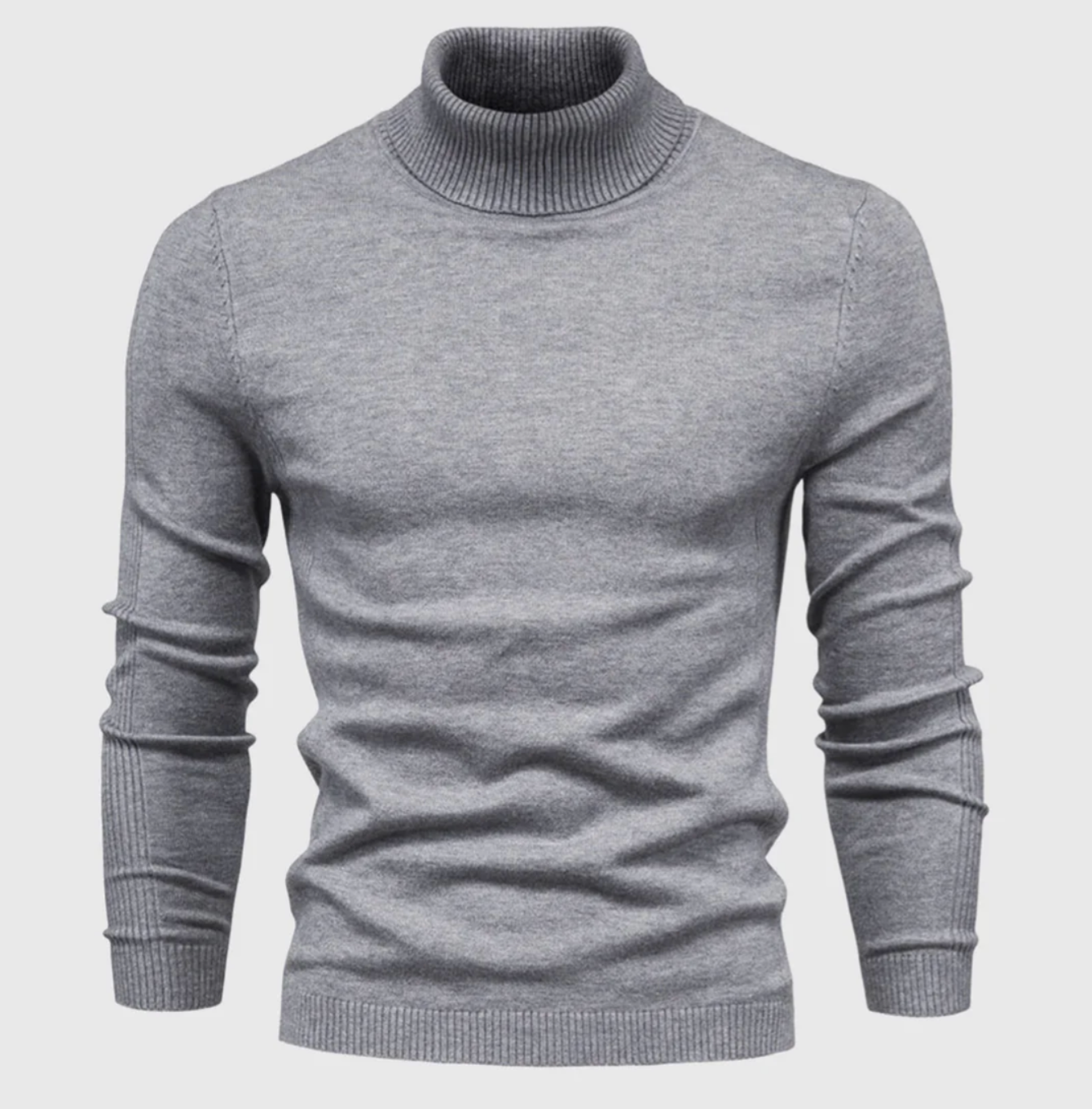 Męski golf bawełniany – elegancki sweter z długim rękawem na jesień i zimę