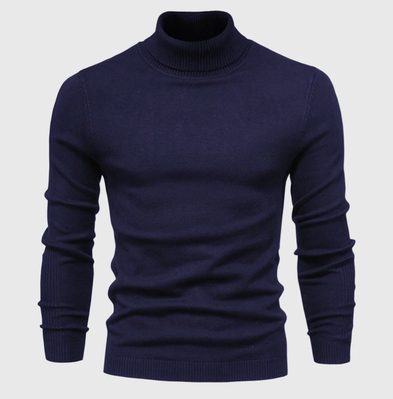 Męski golf bawełniany – elegancki sweter z długim rękawem na jesień i zimę