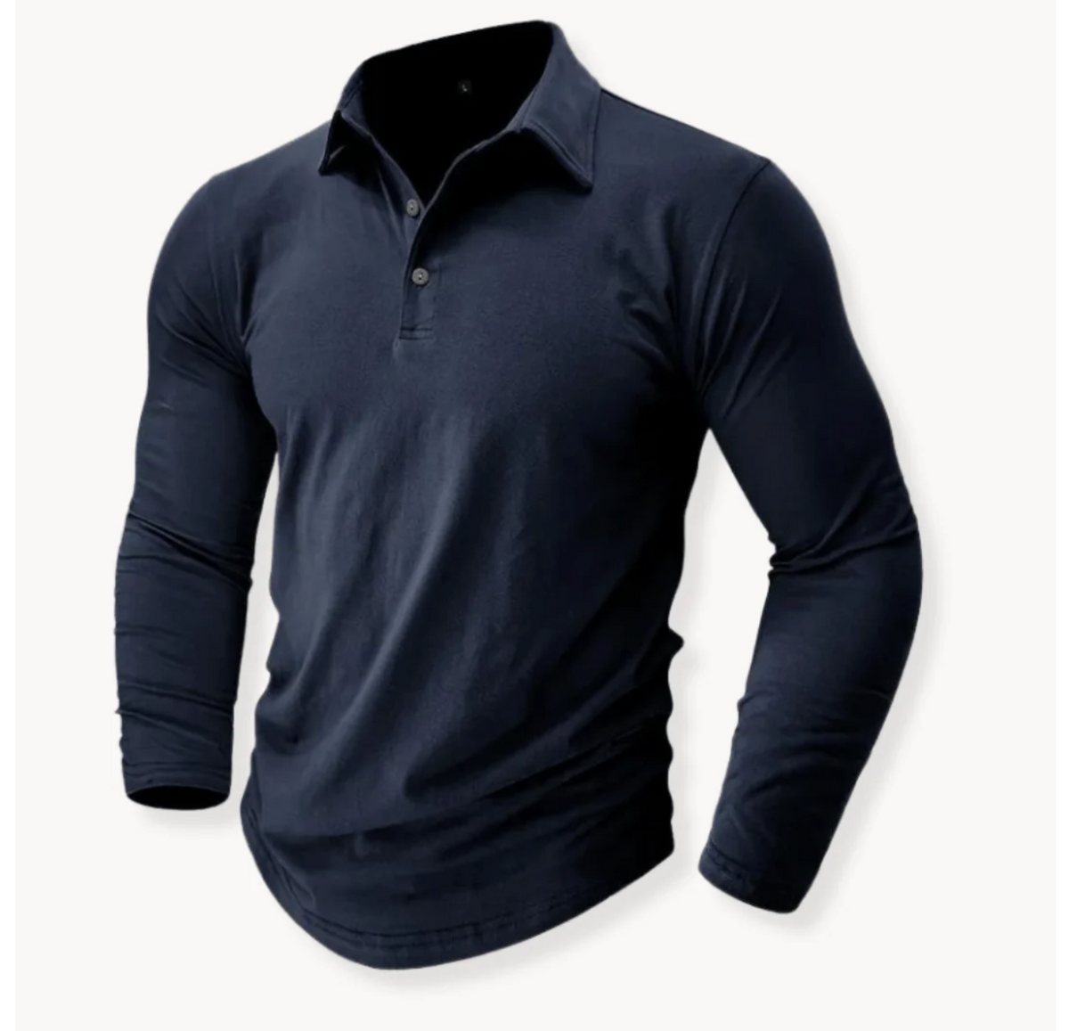 Męska Koszulka Polo Slim Fit z Długim Rękawem