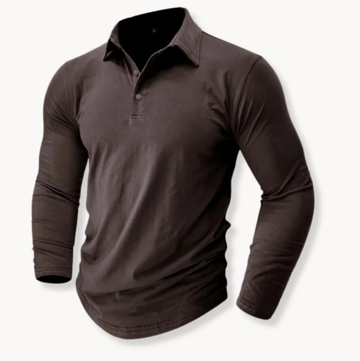 Męska Koszulka Polo Slim Fit z Długim Rękawem