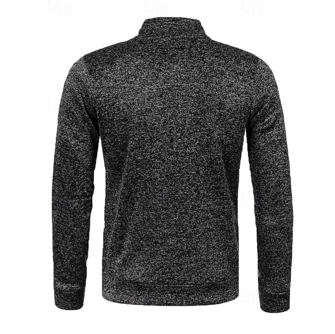 Męski Sweter Rozpinany ze Stójką i Zamkiem
