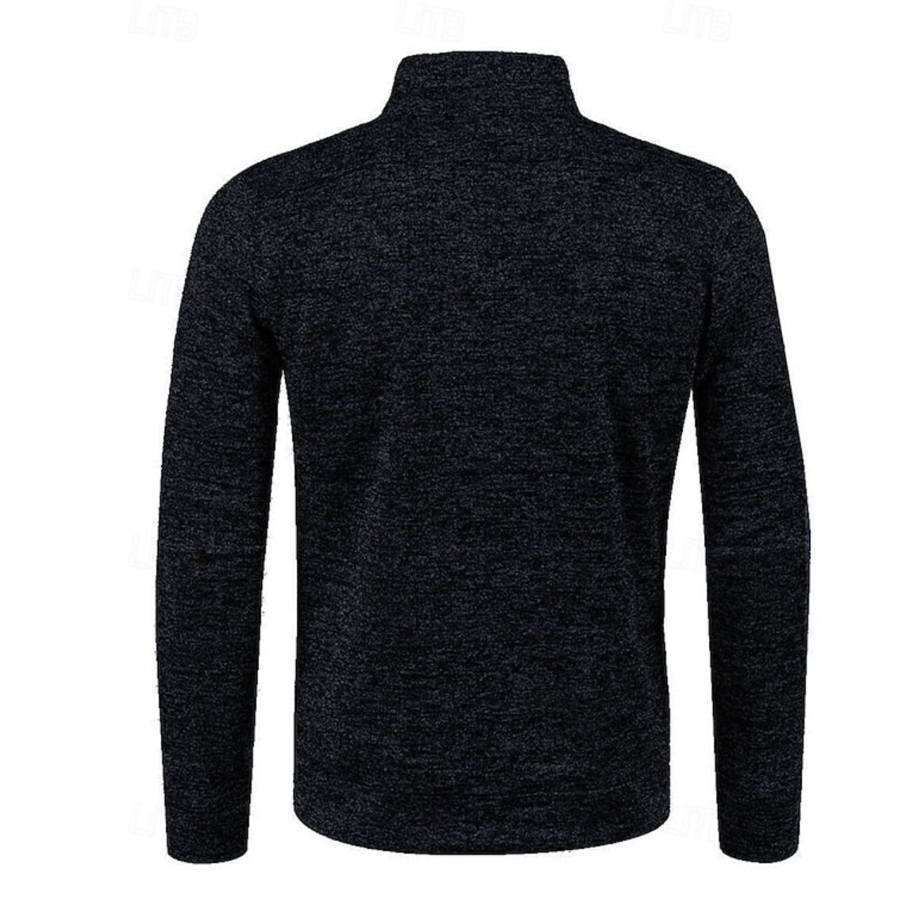 Męski Sweter Rozpinany ze Stójką i Zamkiem