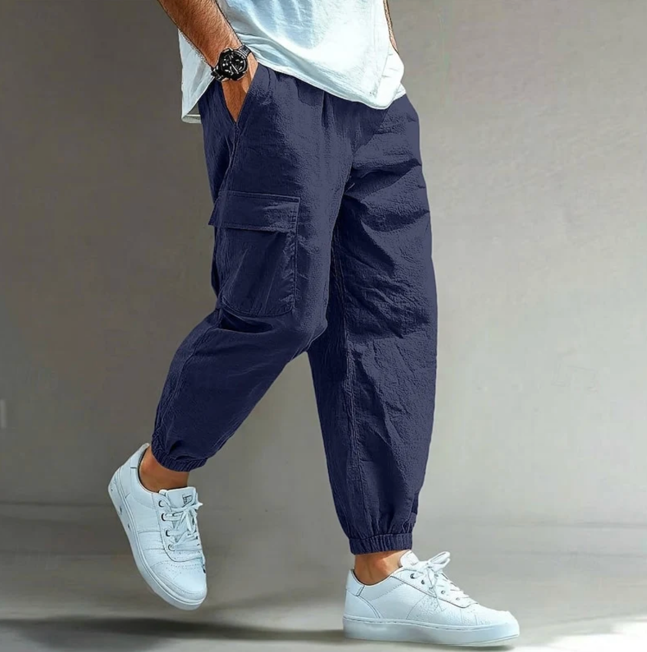 Męskie Spodnie Cargo Joggery
