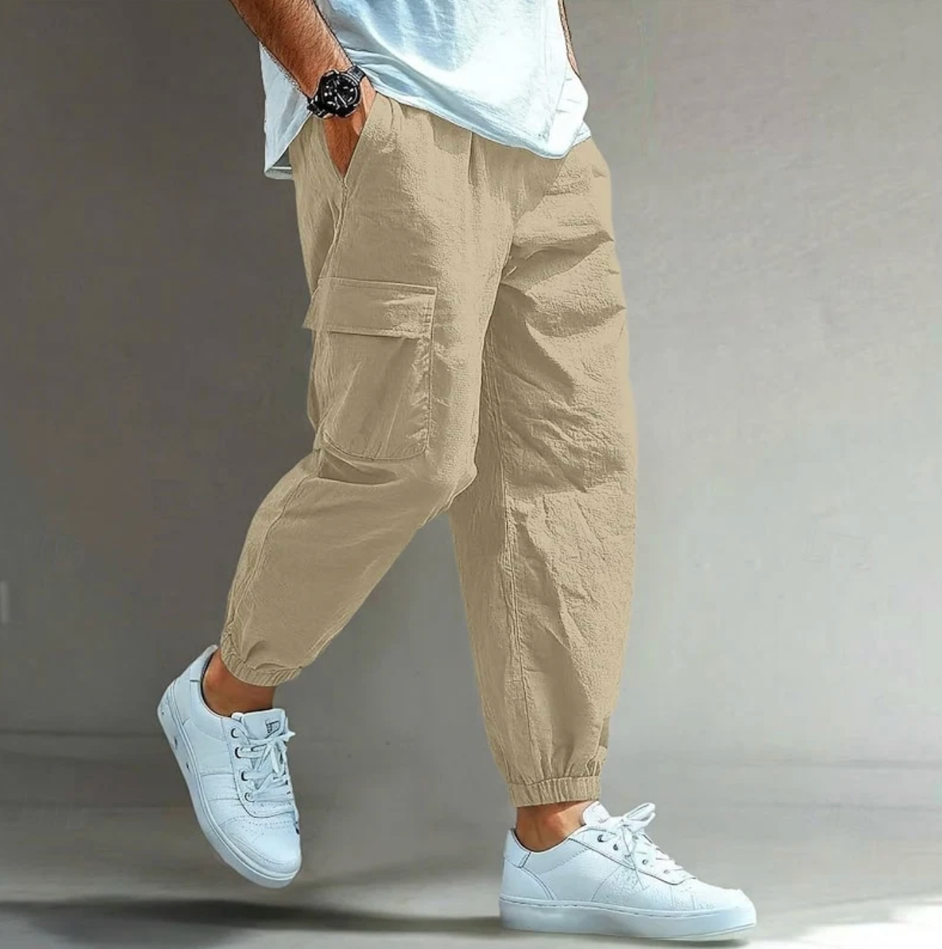 Męskie Spodnie Cargo Joggery