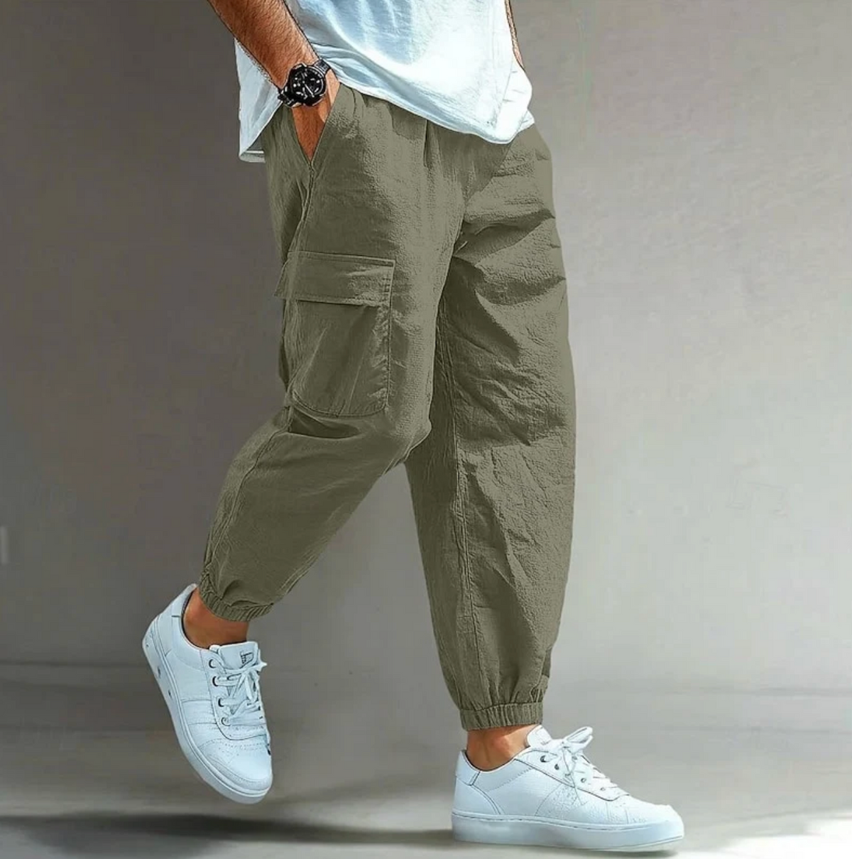 Męskie Spodnie Cargo Joggery