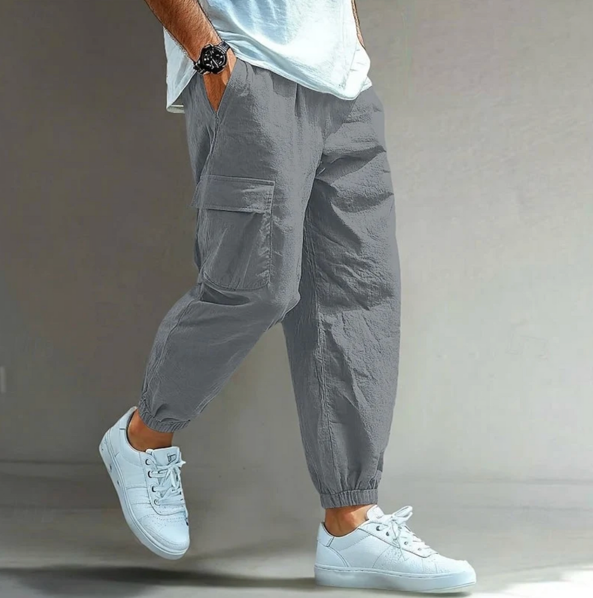 Męskie Spodnie Cargo Joggery